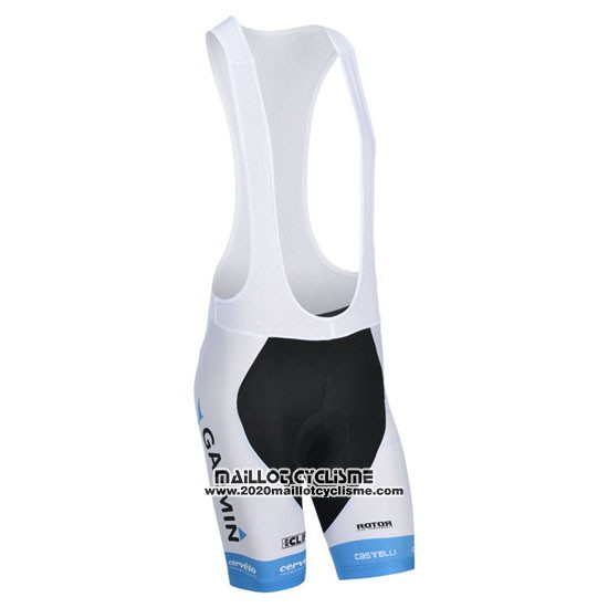2014 Maillot Ciclismo Garmin Sharp Bleu Clair et Rouge Manches Courtes et Cuissard